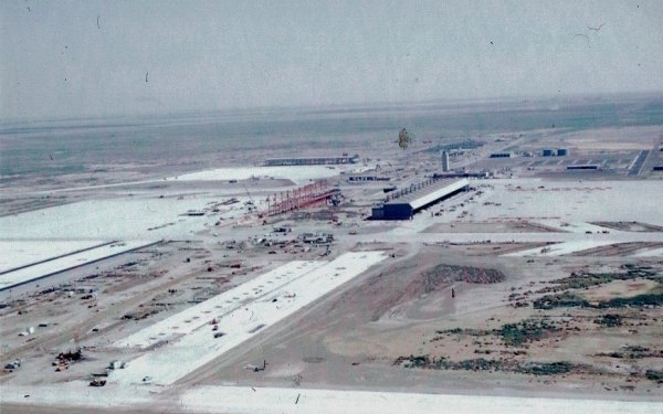 Aerial view of NAS Lemoore Operations Area 61 years ago.